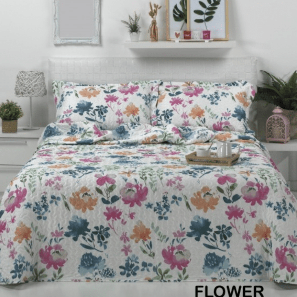 Colcha bouti reversible Flower 1 Colcha bouti reversible Flower