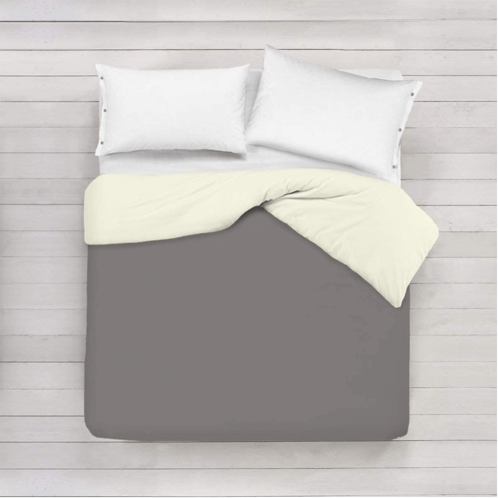 Funda Nórdica Bicolor visón 2 Funda Nórdica Bicolor visón reversible, compuesta por funda nórdica, confeccionado en poliéster 50% y 50% algodón , súper suave.