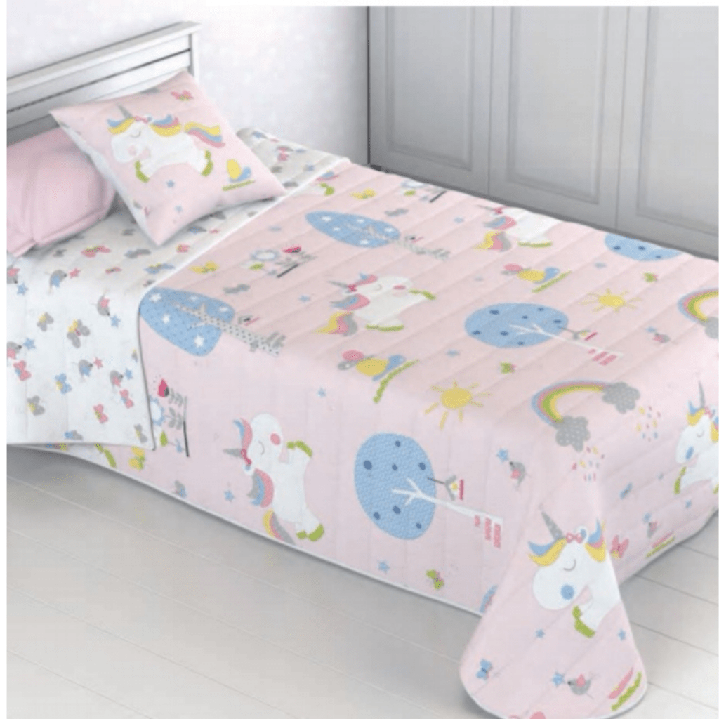 Colcha Bouti Reversible Unicornio 1 Colcha Bouti Reversible Unicornio
