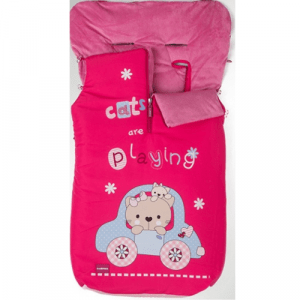 Saco Carro Universal Cats de tejido transpirable de tacto suave. Exterior totalmente impermeable e interior de microfibra polar.