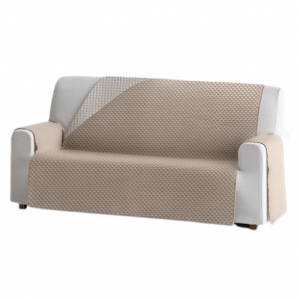 Funda Cubre Sofá Beige reversible confeccionado con un tejido liso y ligeramente acolchado termosellado de espesor 150gr/m2.
