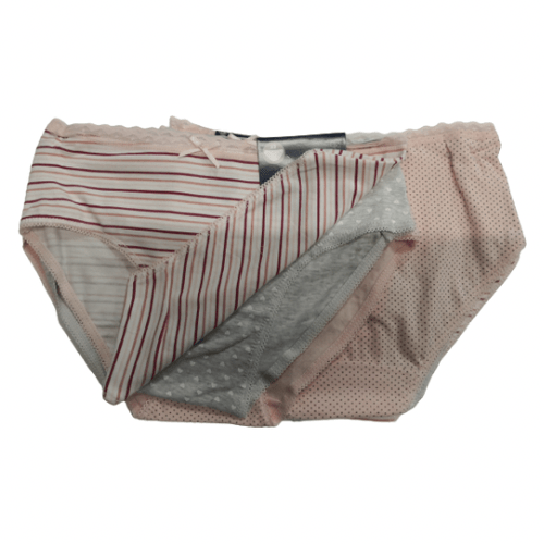 Pack de 3 braguitas algodón Tress Rayas 1 Pack de 3 braguitas algodón Tress Rayas. Estas bragas de la marca Tress las encontrarás en diferentes estampados y colores a un precio irresistible.