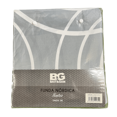 Funda Nórdica Nantes Gris 2 Funda Nórdica Nantes Gris reversible