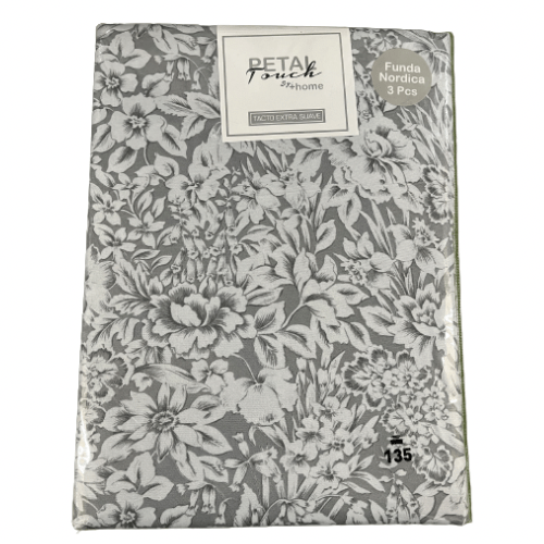 Funda Nórdica Forest Gris 3 piezas 2 Funda Nórdica Forest Gris 3 piezas - Imagen 2