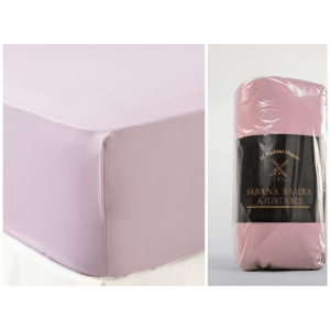 Sábana Bajera de microfibra rosa