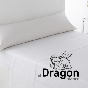 ¡Embellece tu cama y disfruta del lujo diario con nuestro Juego de Sábanas Dragón Blanco Blancas  en las medidas perfectas para tu hogar!