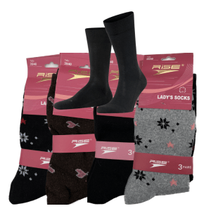 3 pares de calcetines chica normales surtidos