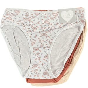 Pack de 3 bragas algodón Tress Orange