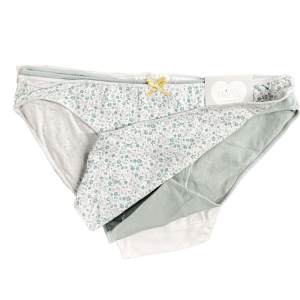 Pack de 3 bragas algodón Tress Green