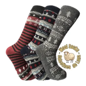 Los calcetines de lana para hombre de hombre son perfectos para mantener los pies calientes y confortables durante todo el día.