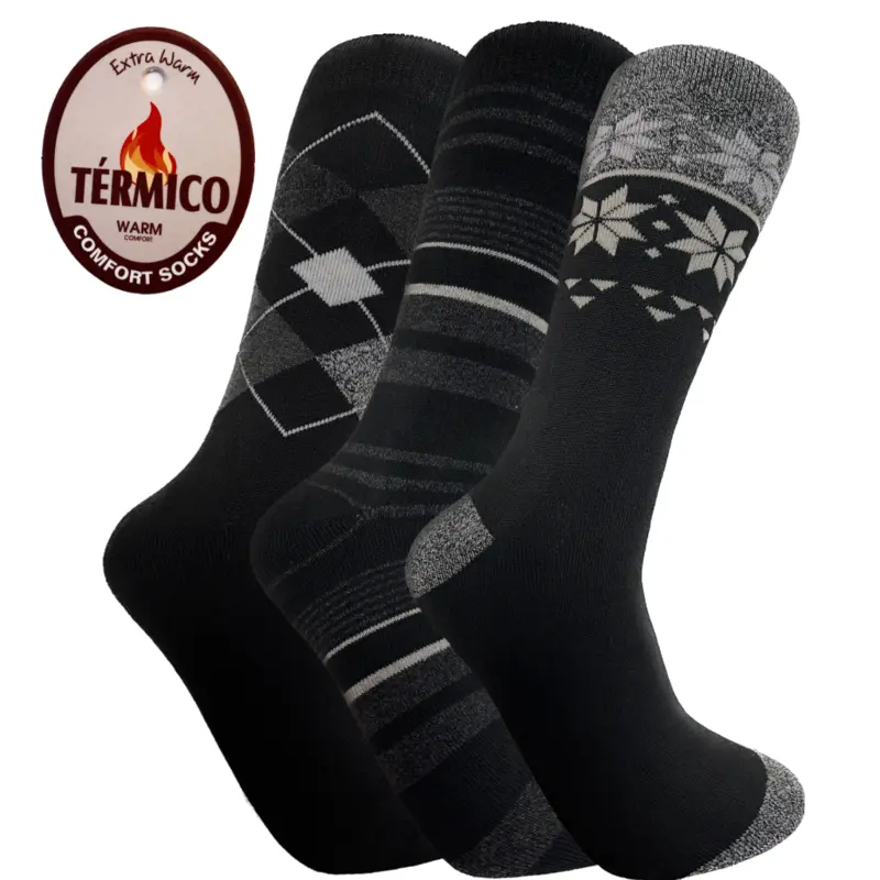 Calcetines térmicos surtidos hombre 1 Nuestros Calcetines térmicos surtidos hombre son la mejor opción para mantener tus pies calientes y cómodos este invierno.. Aprovecha nuestra oferta.