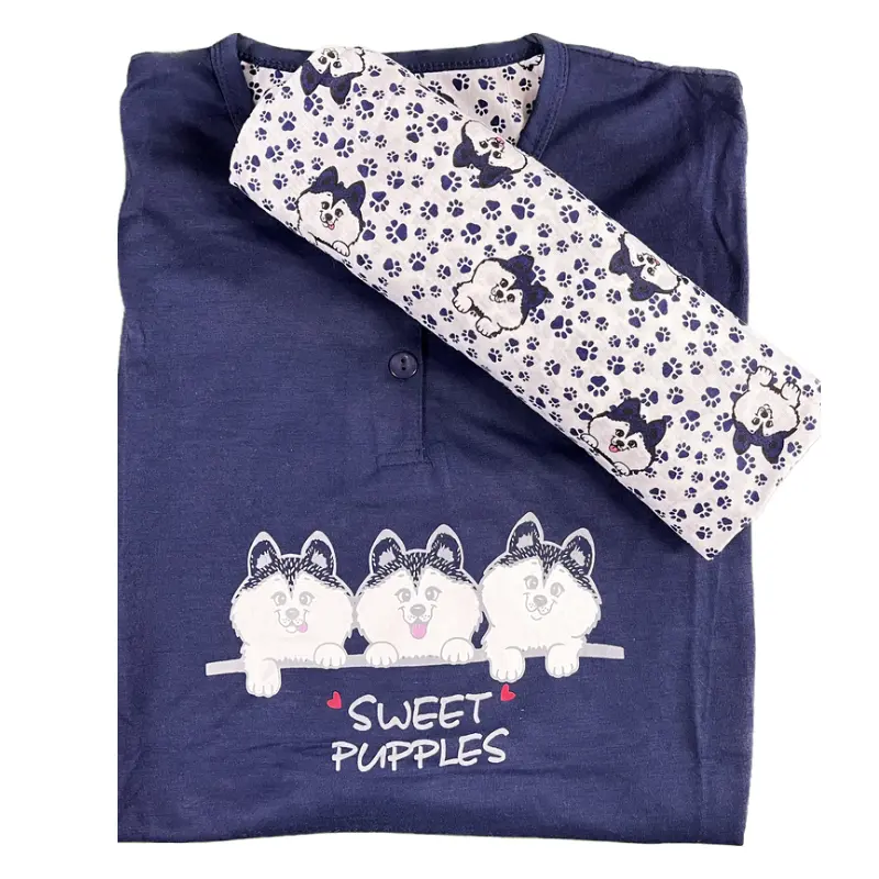 Pijama de entretiempo Husky marino 1 Pijama de entretiempo Husky marino