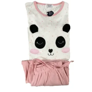 Pijama de entretiempo Panda rosa