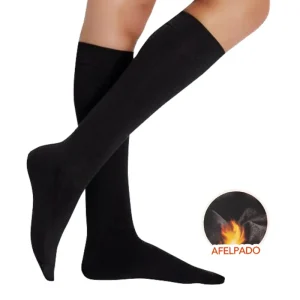 calcetines medias largos térmicos negros