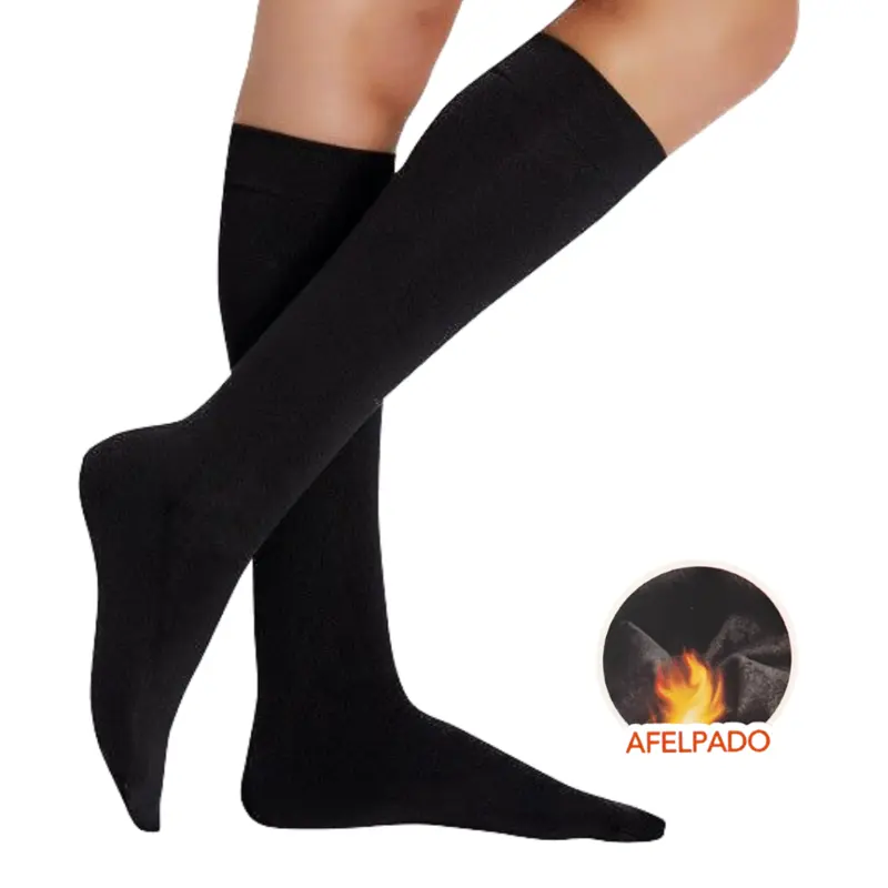 Calcetines medias largos térmicos negros 1 calcetines medias largos térmicos negros