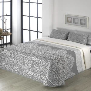 Edredón confort jacquard Alanis gris de Mapuca