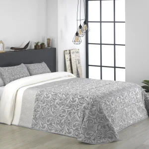 Edredón confort jacquard Tahití gris de Mapuca