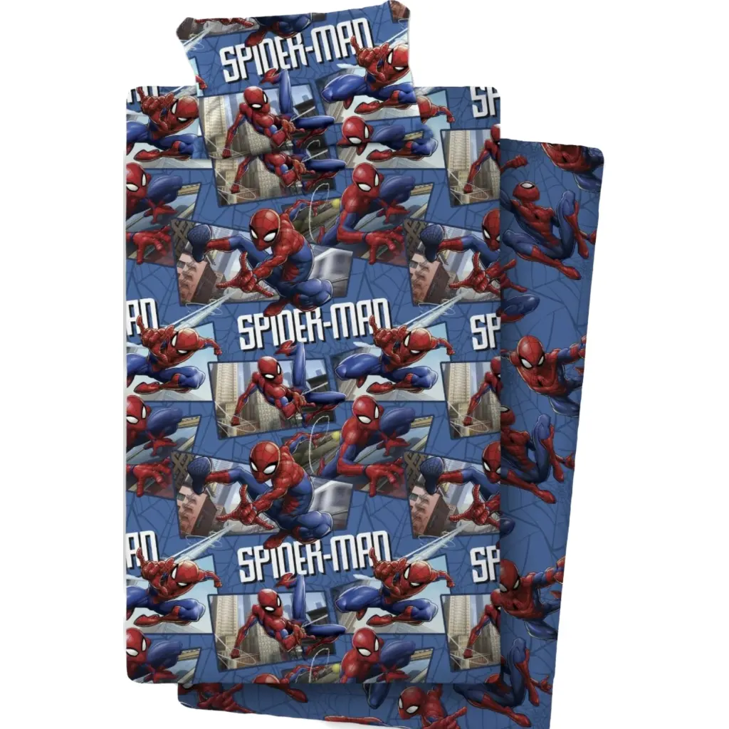 Juego de Sábanas Coralina Spiderman City 1 Sábanas coralina Spiderman City