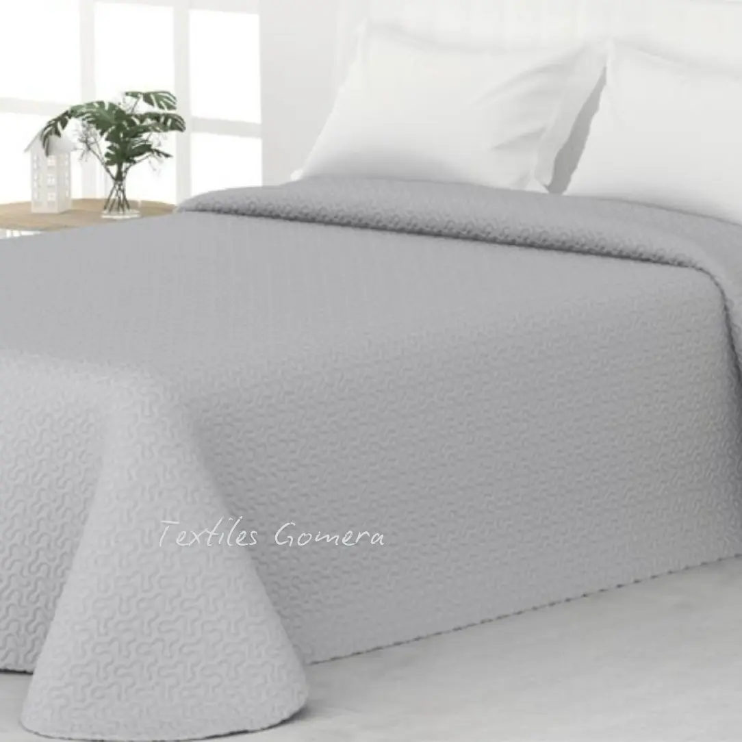 Colcha eco Gris cama 180 1 Colcha eco gris cama 180
