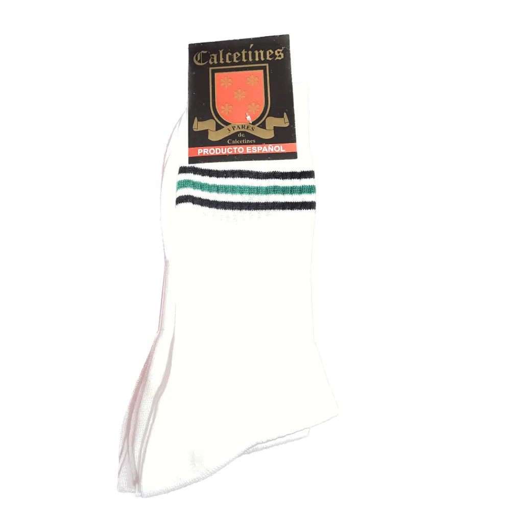 Calcetines deportivos blancos de hilo 4 Calcetines deportivos blancos de hilo - Imagen 4