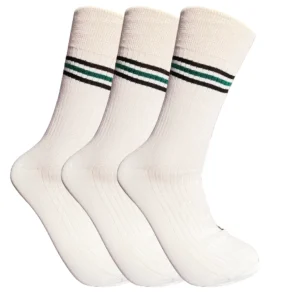 Calcetines deportivos blancos de hilo