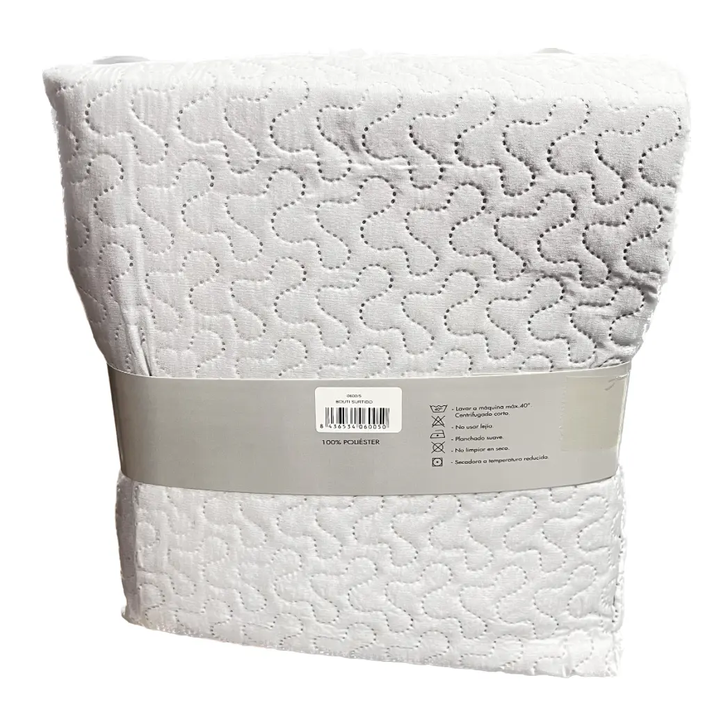 Colcha eco Gris cama 180 2 Colcha eco reversible Gris