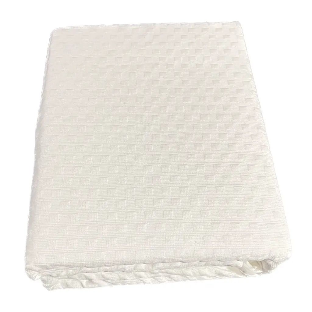 Colcha piqué Luadros blanca 4 Colcha piqué Luadros blanca