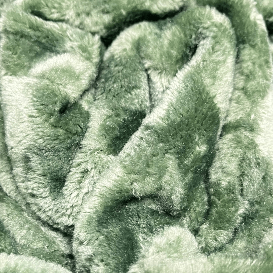 Manta Plaid Jacquard verde 2 Manta Plaid Jacquard verde - Imagen 2