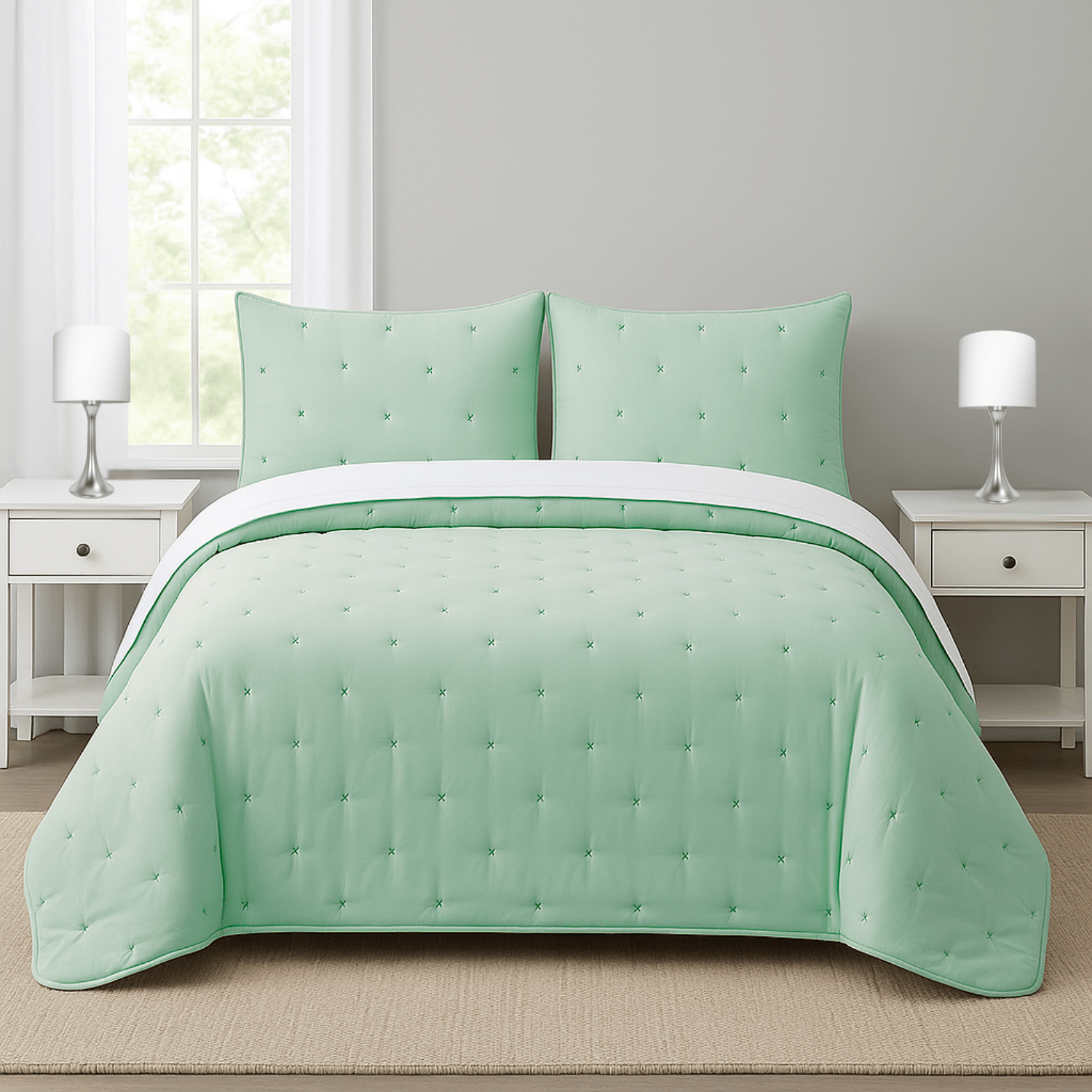 Edredón comforter Zuri aqua 1 Edredón comforter Zuri aqua