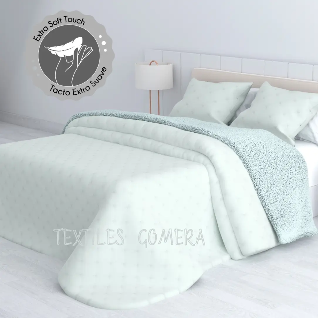 Edredón Sherpa Soft Touch Diana Aqua 1 Edredón Sherpa Soft Touch Diana Aqua