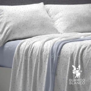 Sábanas coralina Burrito Blanco 989 azul