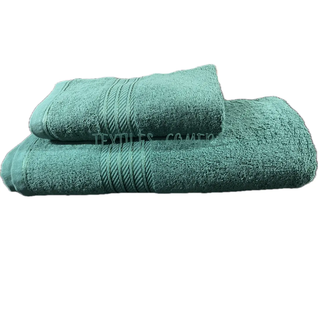 Toallas de baño premium verde 3 Toallas de baño premium verde