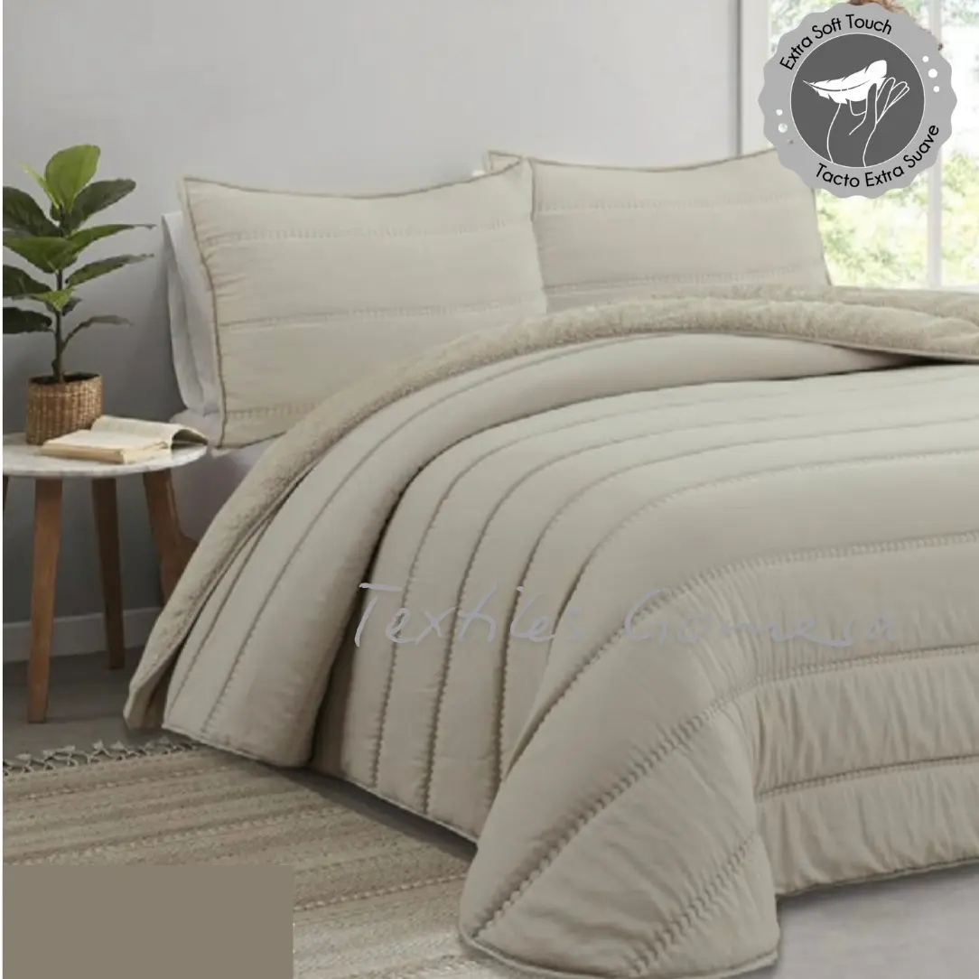 Edredón Comforter Sherpa Eliana lino 2 Edredón Comforter Sherpa Eliana lino