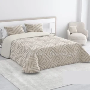 Edredón Velvet Sherpa Donatella beige