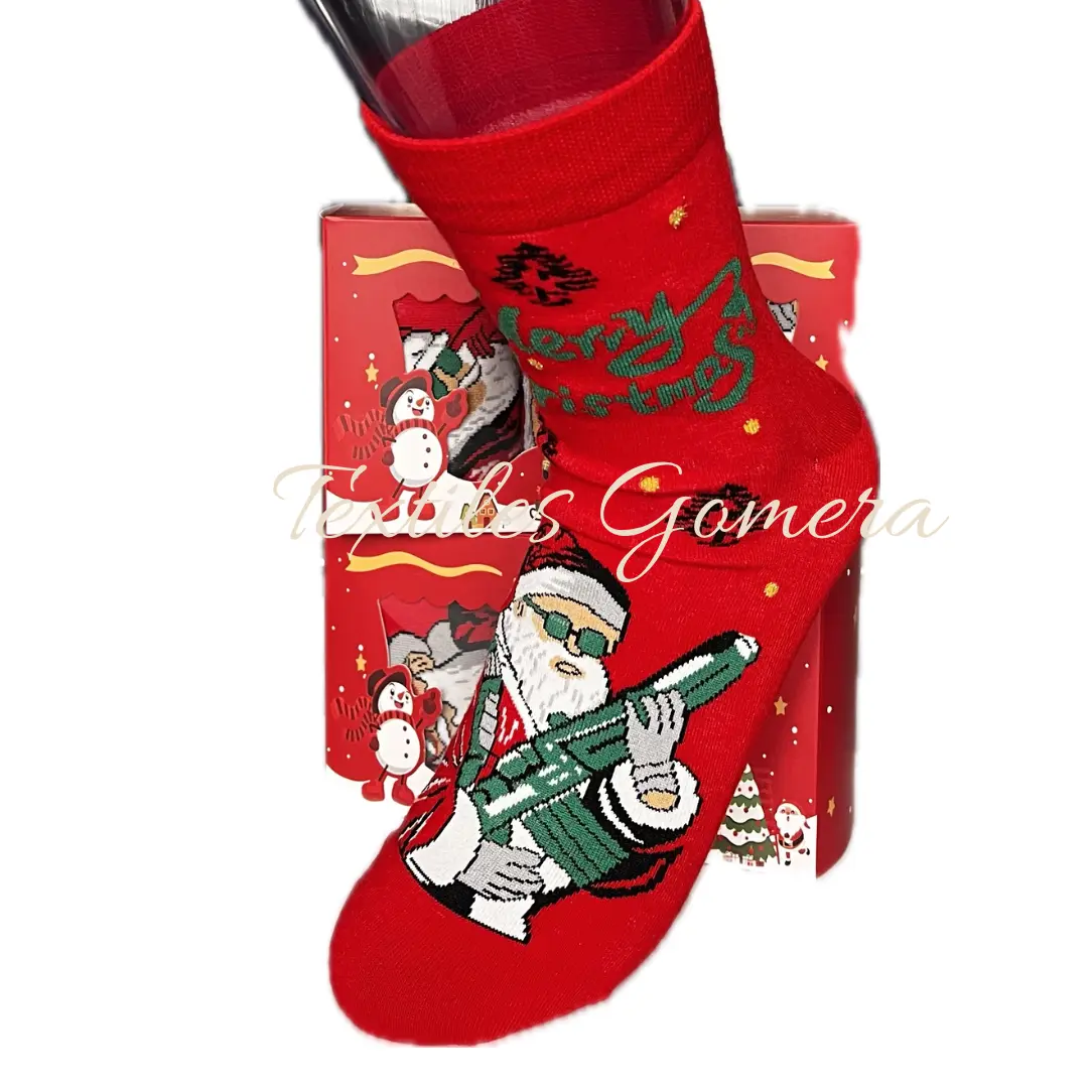 Calcetines de Navidad de Papá Noel 6 calcetines de Navidad de Papá Noel