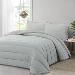 Edredón Comforter Sherpa Eliana gris
