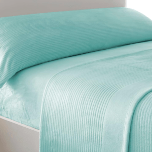 Sábana coralina jacquard Adriana aqua