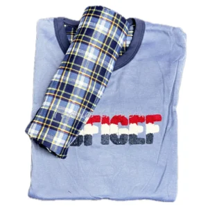 Pijama Afelpado chico Eight azul