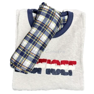Pijama Afelpado chico Eight gris