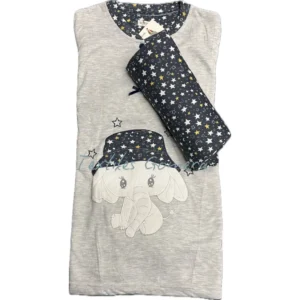 Pijama Afelpado Elefante gris