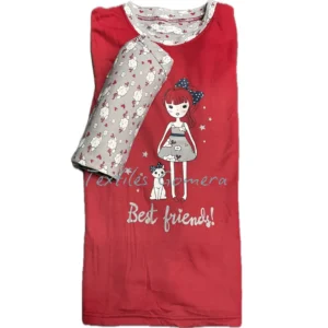 Pijama Afelpado Muñeca rojo