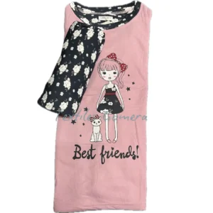 Pijama Afelpado Muñeca rosa