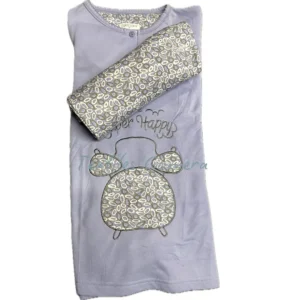 Pijama Afelpado Reloj lila
