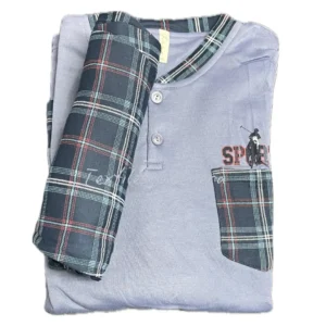 Pijama Afelpado chico Sport azul