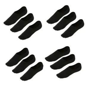 Calcetines Pinkies negros docena