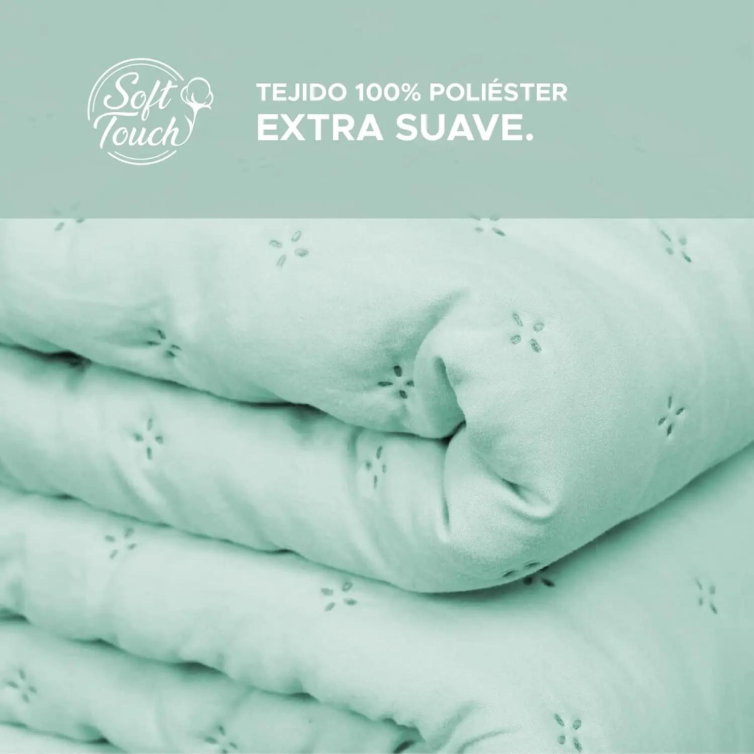 Colcha con Volante Marina aqua – Elegancia y frescura para tu dormitorio 3 Colcha con Volante Marina aqua – Elegancia y frescura para tu dormitorio - Imagen 3