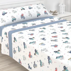 Sábanas Algodón Premium Dinos