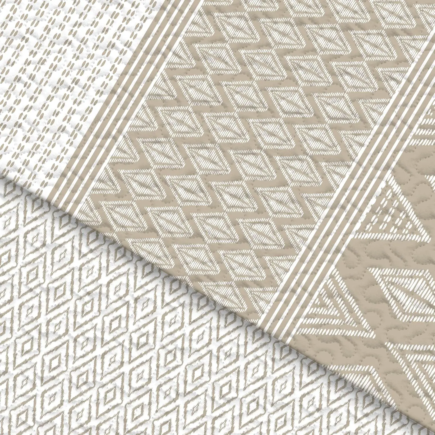 Colcha Reversible Boho beige 3 Colcha Reversible Boho beige - Imagen 3