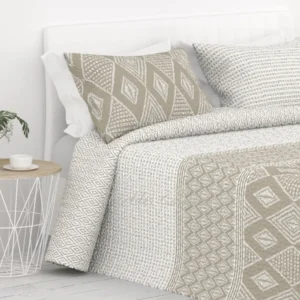 Colcha Reversible Boho beige