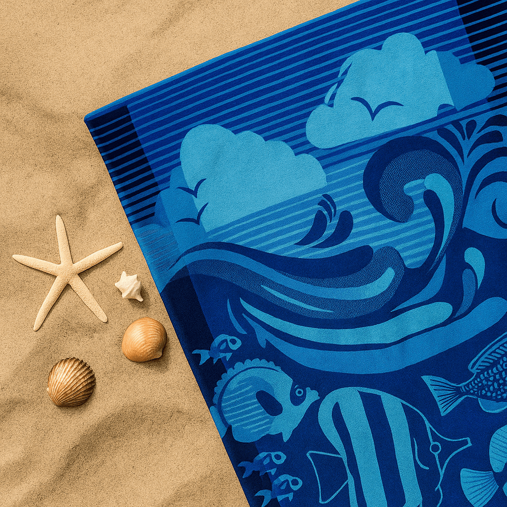 Toalla de Playa Oceano – 100% Algodón Egipcio | Extra Suave, Absorbente y de Gran Tamaño 2 Toalla de Playa Oceano – 100% Algodón Egipcio | Extra Suave, Absorbente y de Gran Tamaño - Imagen 2